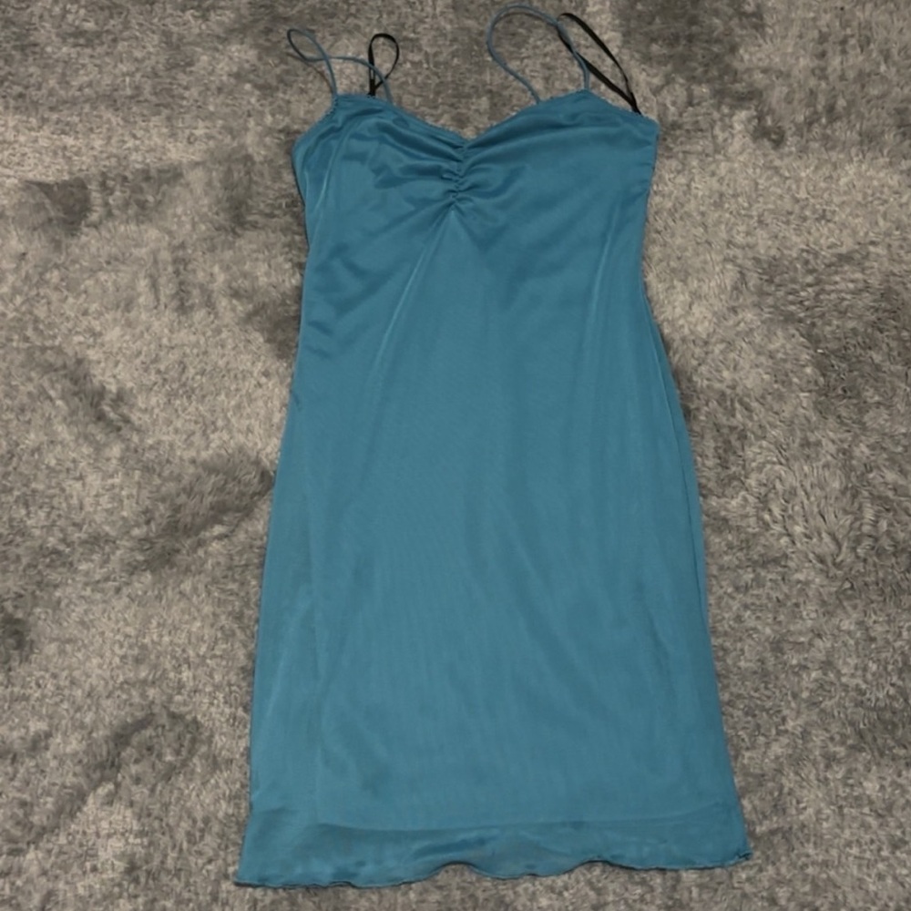 Blue Slip Dress